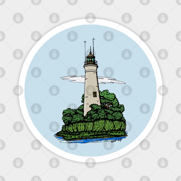 Lighthouse Magnet by AzureLionProductions